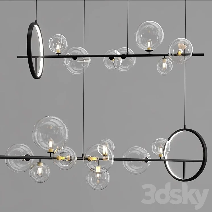 Artpad Scandinavian Black LED lamp